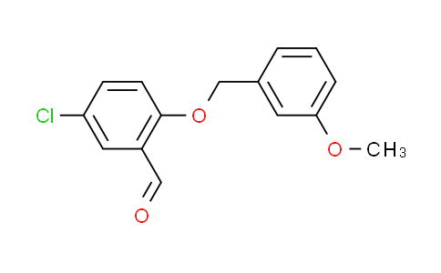 CAS No. 667412-71-7, 5-chloro-2-[(3-methoxybenzyl)oxy]benzaldehyde