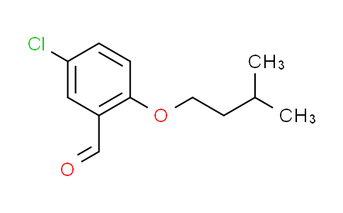 CAS No. 81995-29-1, 5-chloro-2-(3-methylbutoxy)benzaldehyde