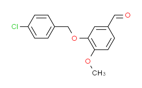 CAS No. 423156-83-6, 3-[(4-chlorobenzyl)oxy]-4-methoxybenzaldehyde