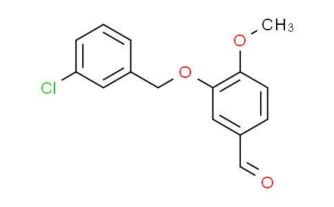 CAS No. 447428-98-0, 3-[(3-chlorobenzyl)oxy]-4-methoxybenzaldehyde