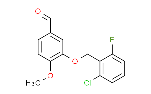 CAS No. 591224-55-4, 3-[(2-chloro-6-fluorobenzyl)oxy]-4-methoxybenzaldehyde