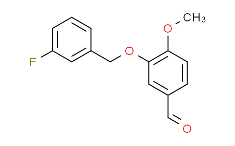 CAS No. 346459-53-8, 3-[(3-fluorobenzyl)oxy]-4-methoxybenzaldehyde
