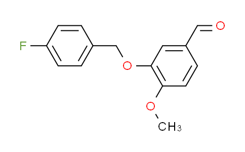 CAS No. 351066-28-9, 3-[(4-fluorobenzyl)oxy]-4-methoxybenzaldehyde