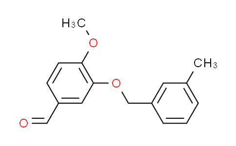 CAS No. 667412-91-1, 4-methoxy-3-[(3-methylbenzyl)oxy]benzaldehyde