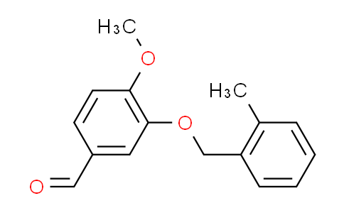 CAS No. 361369-12-2, 4-methoxy-3-[(2-methylbenzyl)oxy]benzaldehyde