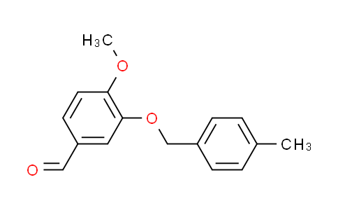CAS No. 351066-34-7, 4-methoxy-3-[(4-methylbenzyl)oxy]benzaldehyde