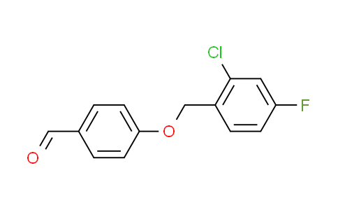 CAS No. 588681-51-0, 4-[(2-chloro-4-fluorobenzyl)oxy]benzaldehyde