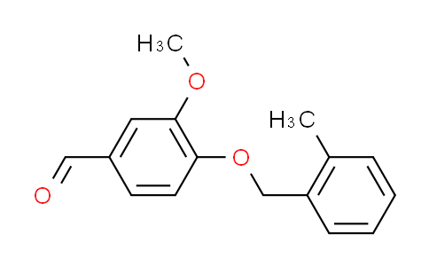 CAS No. 361465-12-5, 3-methoxy-4-[(2-methylbenzyl)oxy]benzaldehyde