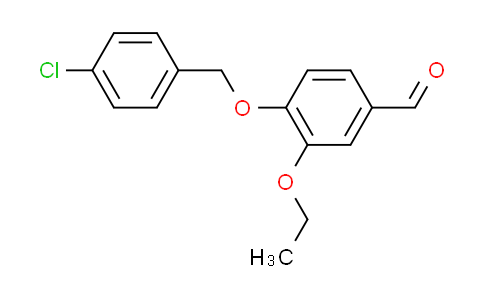 CAS No. 299441-96-6, 4-[(4-chlorobenzyl)oxy]-3-ethoxybenzaldehyde