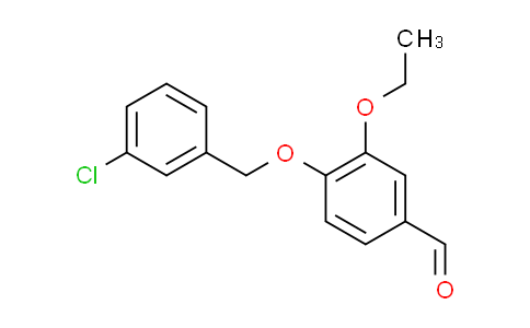 CAS No. 384857-22-1, 4-[(3-chlorobenzyl)oxy]-3-ethoxybenzaldehyde