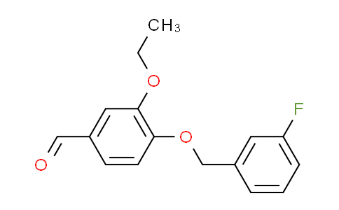 CAS No. 346459-54-9, 3-ethoxy-4-[(3-fluorobenzyl)oxy]benzaldehyde
