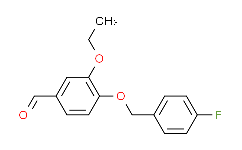 CAS No. 352455-50-6, 3-ethoxy-4-[(4-fluorobenzyl)oxy]benzaldehyde