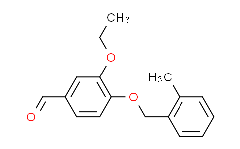 CAS No. 381680-28-0, 3-ethoxy-4-[(2-methylbenzyl)oxy]benzaldehyde