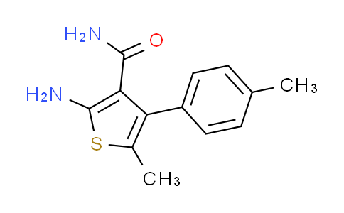 CAS No. 438194-93-5, 2-amino-5-methyl-4-(4-methylphenyl)thiophene-3-carboxamide