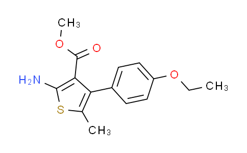 CAS No. 351158-36-6, methyl 2-amino-4-(4-ethoxyphenyl)-5-methylthiophene-3-carboxylate