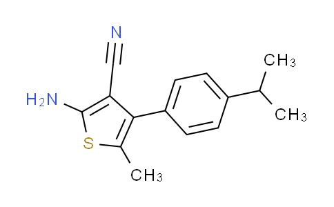 CAS No. 519016-80-9, 2-amino-4-(4-isopropylphenyl)-5-methylthiophene-3-carbonitrile