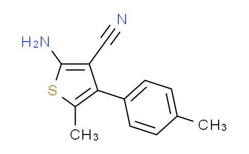 CAS No. 438613-84-4, 2-amino-5-methyl-4-(4-methylphenyl)thiophene-3-carbonitrile