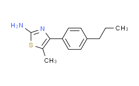CAS No. 438223-45-1, 5-methyl-4-(4-propylphenyl)-1,3-thiazol-2-amine