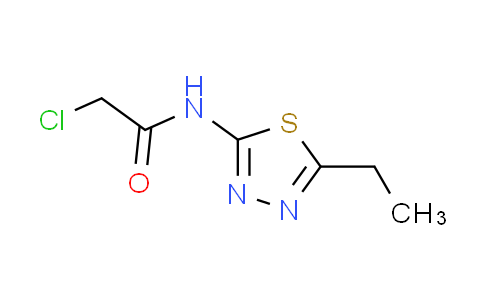 CAS No. 21521-90-4, 2-chloro-N-(5-ethyl-1,3,4-thiadiazol-2-yl)acetamide