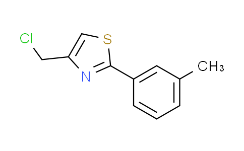 CAS No. 41963-17-1, 4-(chloromethyl)-2-(3-methylphenyl)-1,3-thiazole