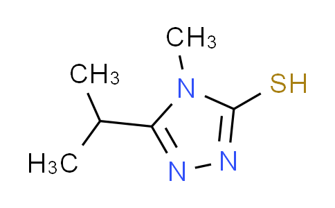 CAS No. 588680-36-8, 5-isopropyl-4-methyl-4H-1,2,4-triazole-3-thiol