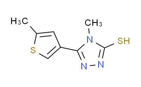CAS No. 588685-90-9, 4-methyl-5-(5-methyl-3-thienyl)-4H-1,2,4-triazole-3-thiol