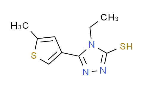 CAS No. 438230-66-1, 4-ethyl-5-(5-methyl-3-thienyl)-4H-1,2,4-triazole-3-thiol