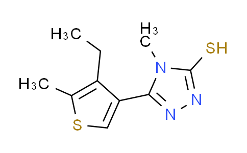 CAS No. 590376-88-8, 5-(4-ethyl-5-methyl-3-thienyl)-4-methyl-4H-1,2,4-triazole-3-thiol