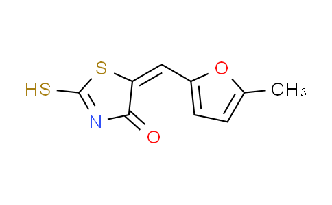 CAS No. 88674-82-2, (5E)-2-mercapto-5-[(5-methyl-2-furyl)methylene]-1,3-thiazol-4(5H)-one