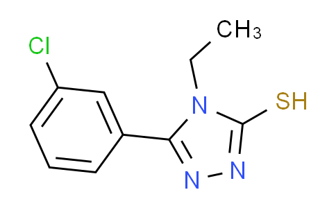 CAS No. 26028-63-7, 5-(3-chlorophenyl)-4-ethyl-4H-1,2,4-triazole-3-thiol