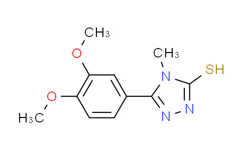 CAS No. 174573-92-3, 5-(3,4-dimethoxyphenyl)-4-methyl-4H-1,2,4-triazole-3-thiol