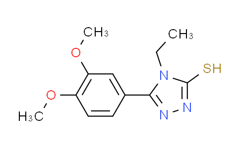 CAS No. 122772-20-7, 5-(3,4-dimethoxyphenyl)-4-ethyl-4H-1,2,4-triazole-3-thiol