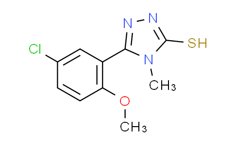CAS No. 370855-34-8, 5-(5-chloro-2-methoxyphenyl)-4-methyl-4H-1,2,4-triazole-3-thiol