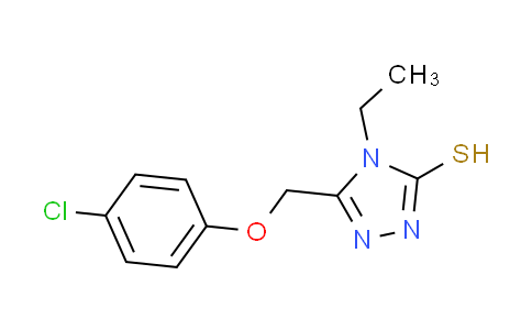CAS No. 335215-60-6, 5-[(4-chlorophenoxy)methyl]-4-ethyl-4H-1,2,4-triazole-3-thiol
