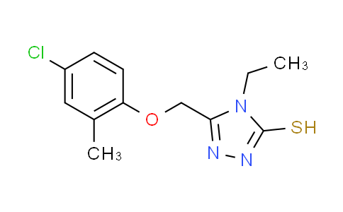 CAS No. 588673-88-5, 5-[(4-chloro-2-methylphenoxy)methyl]-4-ethyl-4H-1,2,4-triazole-3-thiol