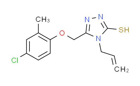 CAS No. 21358-24-7, 4-allyl-5-[(4-chloro-2-methylphenoxy)methyl]-4H-1,2,4-triazole-3-thiol