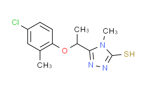 CAS No. 588673-53-4, 5-[1-(4-chloro-2-methylphenoxy)ethyl]-4-methyl-4H-1,2,4-triazole-3-thiol