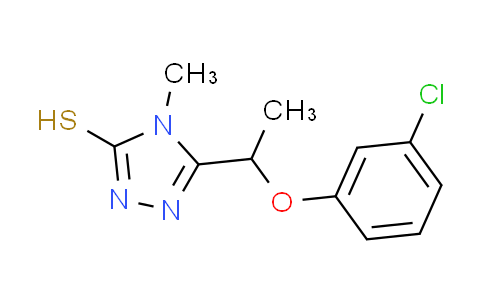 CAS No. 667414-17-7, 5-[1-(3-chlorophenoxy)ethyl]-4-methyl-4H-1,2,4-triazole-3-thiol