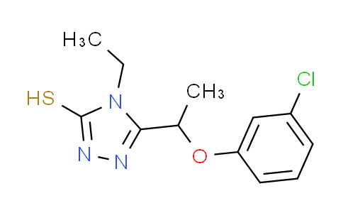 CAS No. 478686-86-1, 5-[1-(3-chlorophenoxy)ethyl]-4-ethyl-4H-1,2,4-triazole-3-thiol