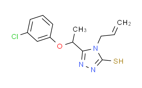 CAS No. 667414-14-4, 4-allyl-5-[1-(3-chlorophenoxy)ethyl]-4H-1,2,4-triazole-3-thiol