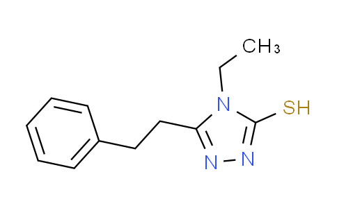 CAS No. 590376-41-3, 4-ethyl-5-(2-phenylethyl)-4H-1,2,4-triazole-3-thiol