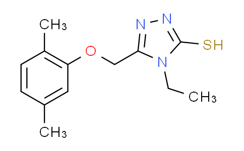 CAS No. 588673-86-3, 5-[(2,5-dimethylphenoxy)methyl]-4-ethyl-4H-1,2,4-triazole-3-thiol