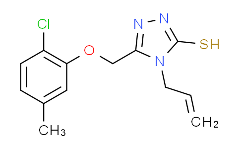 CAS No. 590353-81-4, 4-allyl-5-[(2-chloro-5-methylphenoxy)methyl]-4H-1,2,4-triazole-3-thiol