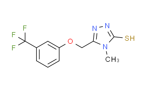 CAS No. 724749-07-9, 4-methyl-5-{[3-(trifluoromethyl)phenoxy]methyl}-4H-1,2,4-triazole-3-thiol