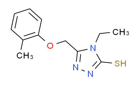 CAS No. 403990-81-8, 4-ethyl-5-[(2-methylphenoxy)methyl]-4H-1,2,4-triazole-3-thiol