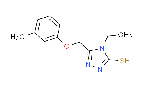 CAS No. 307327-55-5, 4-ethyl-5-[(3-methylphenoxy)methyl]-4H-1,2,4-triazole-3-thiol