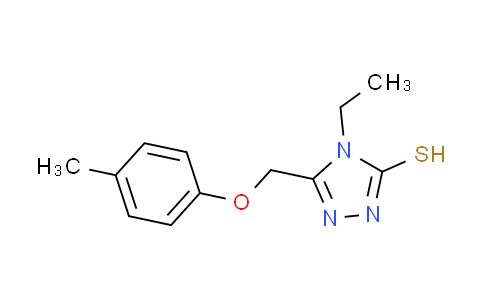 CAS No. 335215-56-0, 4-ethyl-5-[(4-methylphenoxy)methyl]-4H-1,2,4-triazole-3-thiol