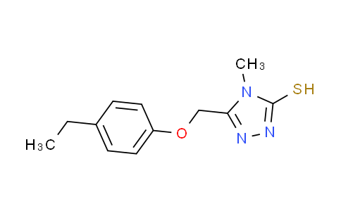 CAS No. 667435-97-4, 5-[(4-ethylphenoxy)methyl]-4-methyl-4H-1,2,4-triazole-3-thiol