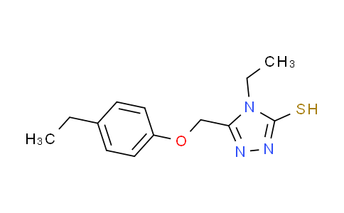 CAS No. 491647-36-0, 4-ethyl-5-[(4-ethylphenoxy)methyl]-4H-1,2,4-triazole-3-thiol
