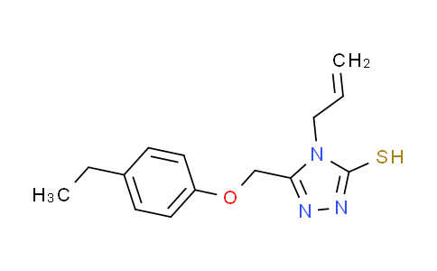 CAS No. 522606-41-3, 4-allyl-5-[(4-ethylphenoxy)methyl]-4H-1,2,4-triazole-3-thiol